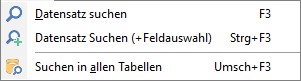 Menu Suchen