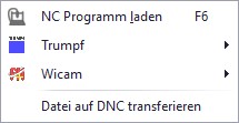 Menu Programm