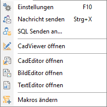 Menu Optionen